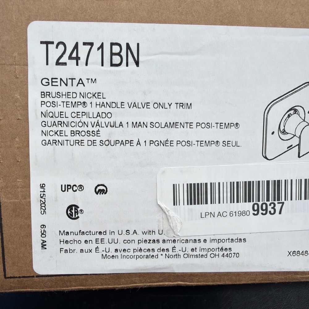 Moen‎ Trim  Posi-Temp Pressure-Balancing Modern TRIM ONLY T2471BN